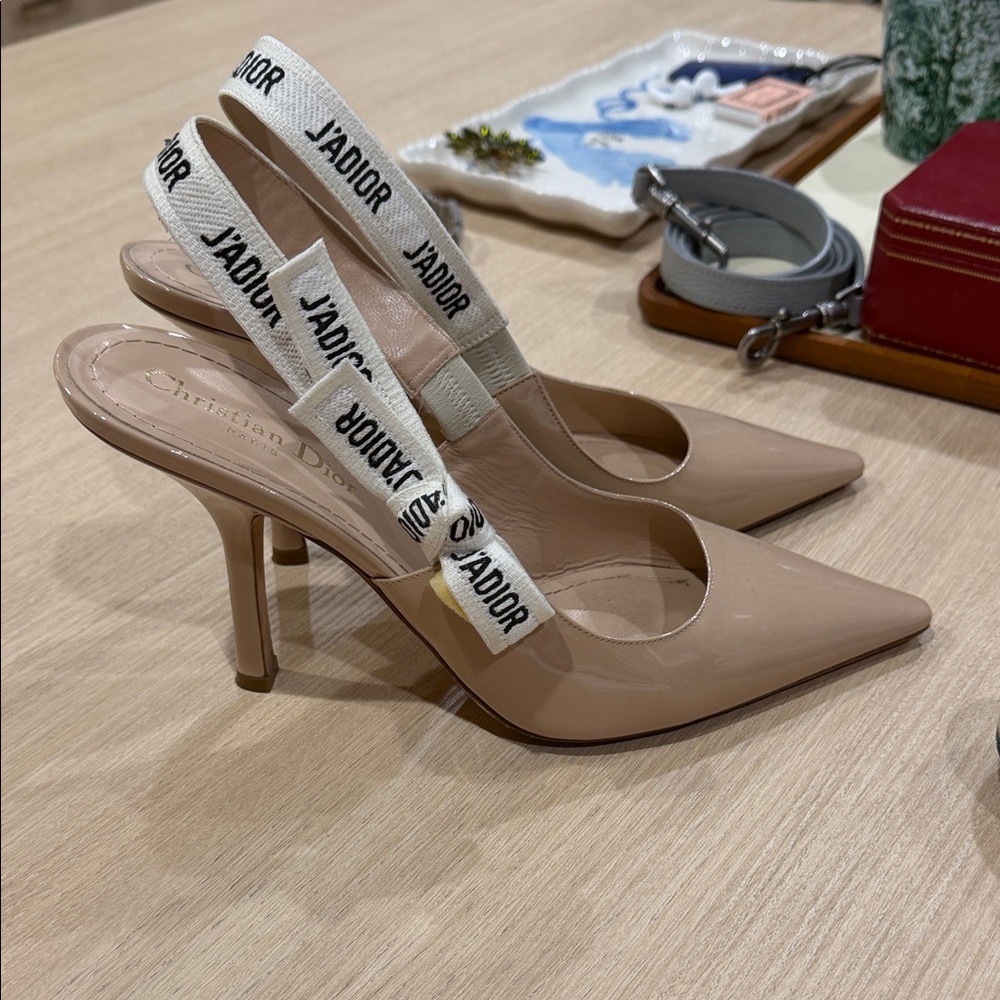 Dior Nude Patent J'ADIOR Sling back pumps